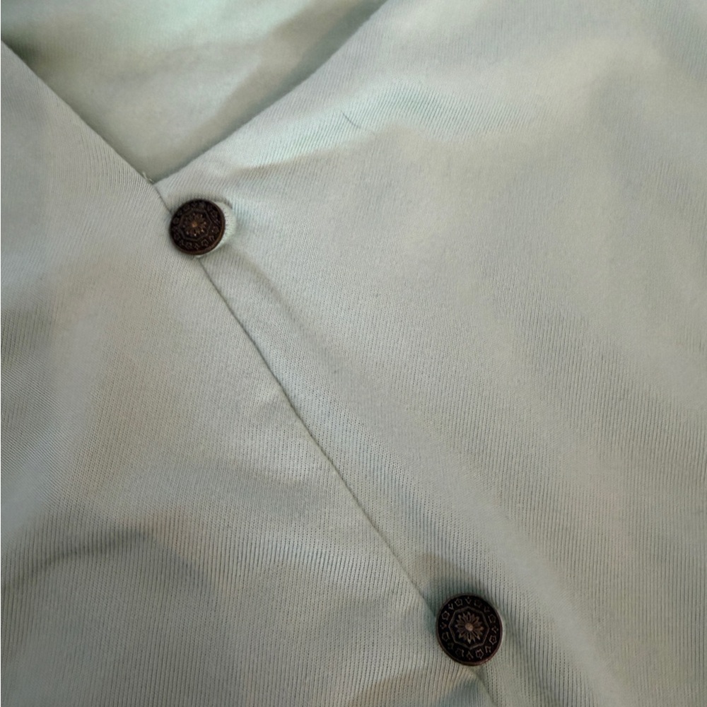 Soft Surroundings Faye Tunic Top Blouse Size Large Mint Green Luxury S8 - Picture 4 of 8